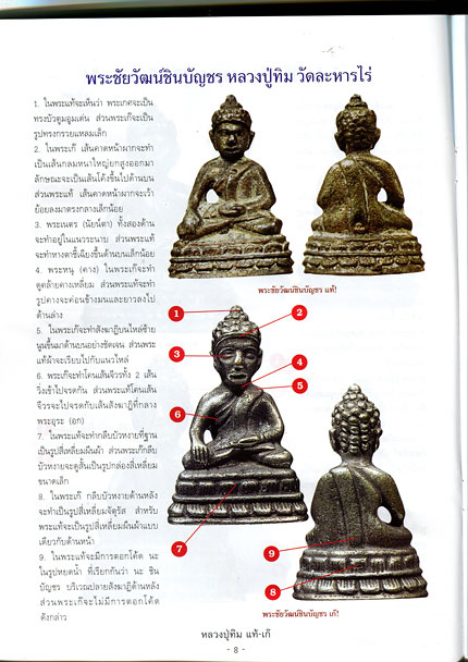 หนังสือ ชี้จุดศึกษา พระหลวงปู่ทิม วัดละหารไร่ จ.ระยอง แท้-เก๊