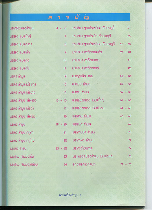 หนังสือ การศึกษาพระเครื่องยอดนิยมประจำจังหวัด ลำพูน
