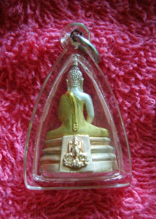 หลวงพ่อโสธร เนื้อเงิน ชุบสามกษัตริย์ สภาพเดิมๆ พร้อมกล่องเดิม