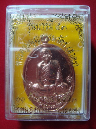 เหรียญเนื้อทองปัดเงา หลวงพ่อสาคร รุ่น บารมี 53 No.2821
