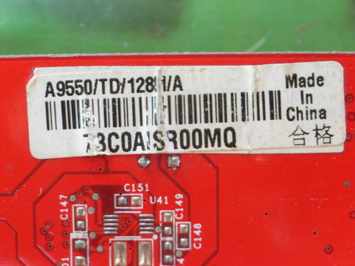 เปิดประมูลขายการ์ดจอ ASUS 128M. A9550 ประกัน Verily Warranty at
