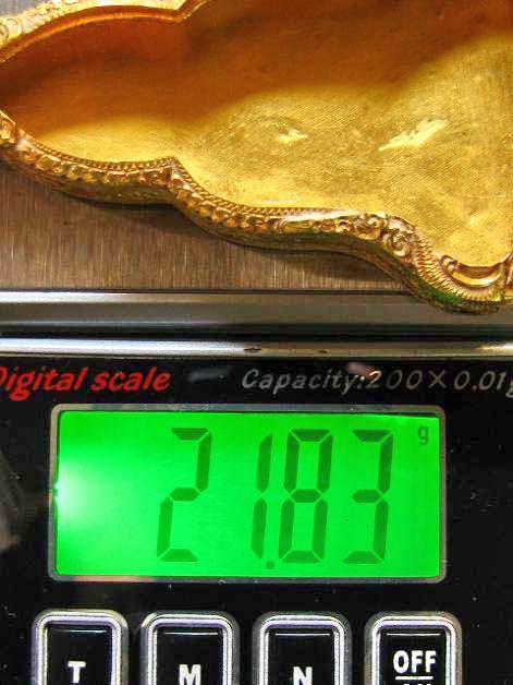 ตลับทองคำแท้ ใส่พระร่วงนั่ง ท่ากระดาน ราคาถูกกว่าทำใหม่ น้ำหนัก 21.80กรัม