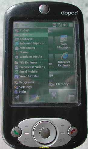 เคาะเดียวค่ะ.โทรศัพท์มือถือ.window mobileยี่ห้อdopodระบบฮัทช์