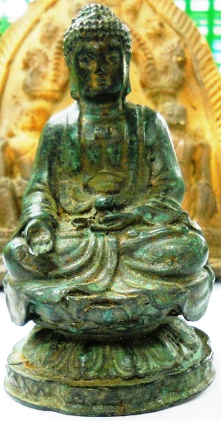 พระบูชาขนาดเล็ก ศิลปทางประเทศจีนเนื้อโลหะ