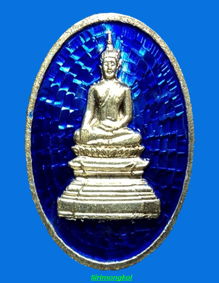 เหรียญหลวงพ่อพระใส เนื้อเงินลงยา ปี37 จ.หนองคาย