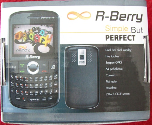 โทรศัพท์มือถือ เครื่องใหม่แกะกล่อง ยี่ห้อ*Infinity รุ่น R-Berry    2ซิม*MP3*กล้อง*ฟังFM