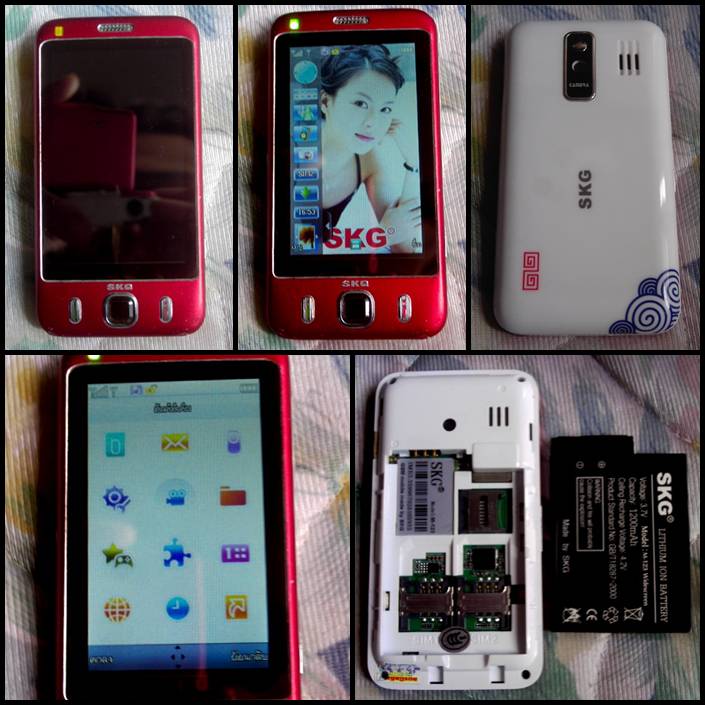 โทรศัพท์มือถือ SKG M123 ระบบ TouchScreen มือสองสภาพดี ครับ ไม่แพง