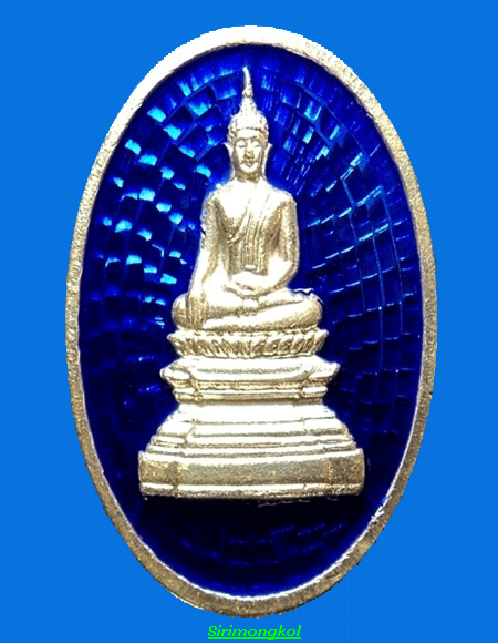 เหรียญหลวงพ่อพระใส    จ.หนองคาย   เนื้อเงินลงยา  ปี37