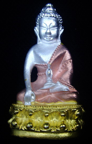 พระกริ่งธรรมสิงห์บูรพาจารย์ (รุ่นแรก) หลวงพ่อจรัญ วัดอัมพวัน จ.สิงห์บุรี เนื้อสามกษัตริย์ no. ๙๑๑