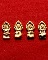 พระปรกใบมะขาม เนื้อทองแดง รุ่น คูณพันล้าน หลวงพ่อคูณ วัดบ้านไร่ 4 องค์ ครับ 4