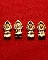 พระปรกใบมะขาม เนื้อทองแดง รุ่น คูณพันล้าน หลวงพ่อคูณ วัดบ้านไร่ 4 องค์ ครับ 5