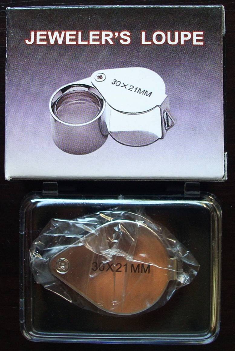 กล้องส่องพระ Jeweler's Loupe 30X 21 MM (สินค้าใหม่) - ส่องแล้วสบายตาตั้ง 30x ..เคาะเดียวครับ.