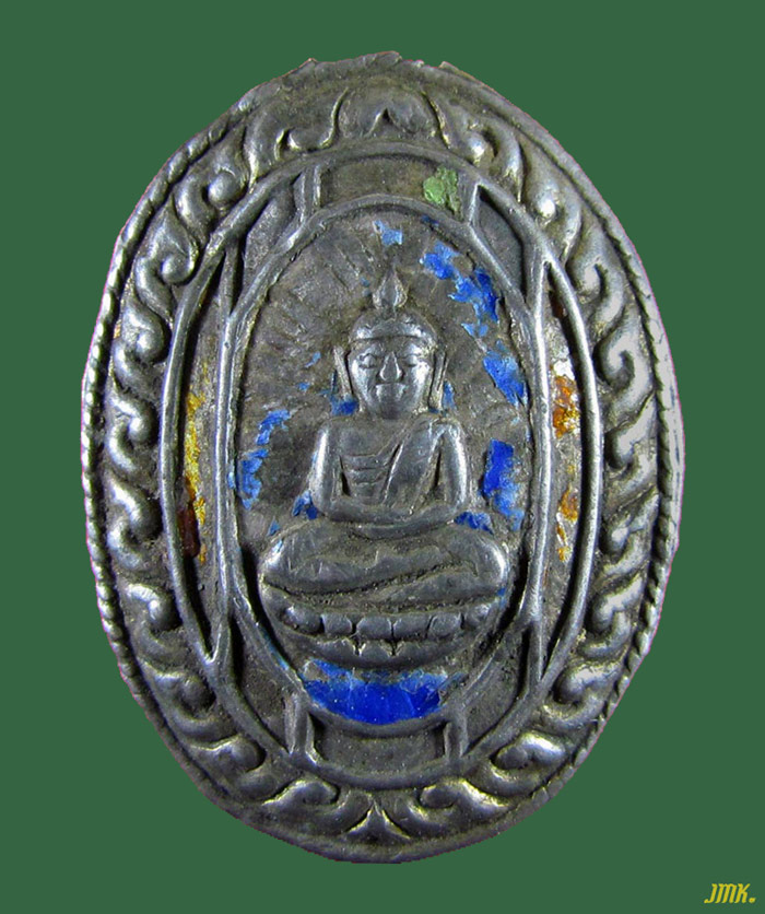 เหรียญปั้มหน้ากากเงินลงยา หลวงพ่อโสธร วัดโสธรฯ ฉะเชิงเทรา ปี 2482 สร้างน้อยหายากครับ