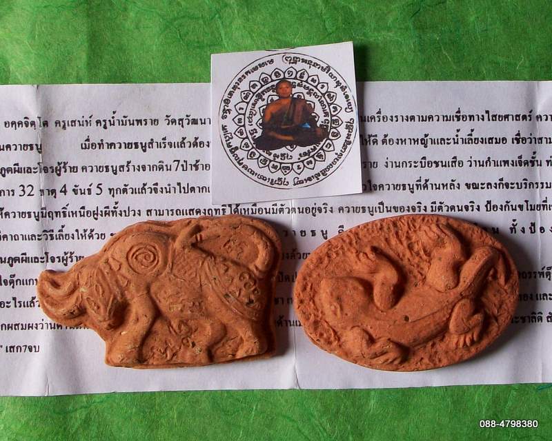 ควายธนู +ตุ๊กแก มหาลาภ พระอาจารย์อภิญญากร อคฺคจิตโต ครูเสน่ห์ ครูน้ำมันพราย วัดสุวัฒนาราม