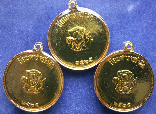ถูกจริงๆ..พร้อมกัน 3 เหรียญ 250 บาท !! เหรียญ ร.5 พระปิยมหาราชรำลึกลงยา พ.ศ. 2525
