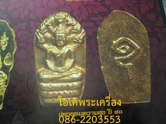 พระปรกใบมะขาม  หลวงปู่คำพันธ์  อุดมความสุข  ปี 40  ทีเดียว   10  เม็ด  
