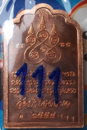 เหรียญโต๊ะหมู่ หลวงตาบุญหนา วัดป่าโสตถิผล สกลนคร หมายเลข 111