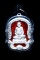 เหรียญเนื้อเงินลงยาสีแดงหลวงปู่คร่ำ วัดวังหว้า ระยอง