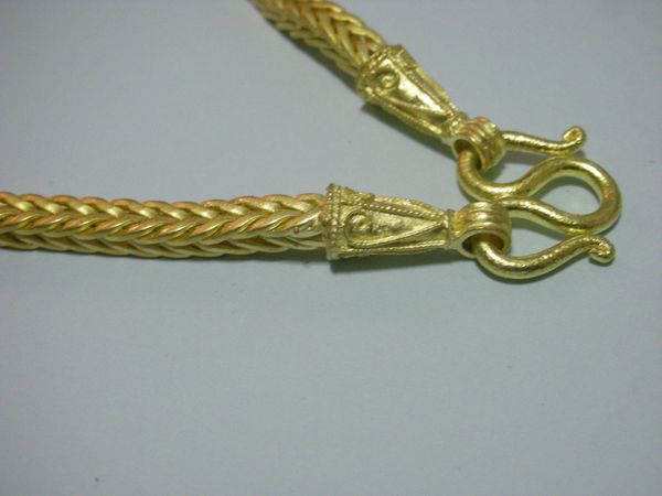 สร้อยเเขวนพระ 1 ห่วงทำจากเหรียญสตางค์ ลายสี่เสา 270 บาท