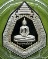 หลวงพ่อโสธรฉัตรแปดเหลี่ยม รุ่นสร้างอุโบสถเนื้อเงินขัดเงาเคลือบทองคำขาว