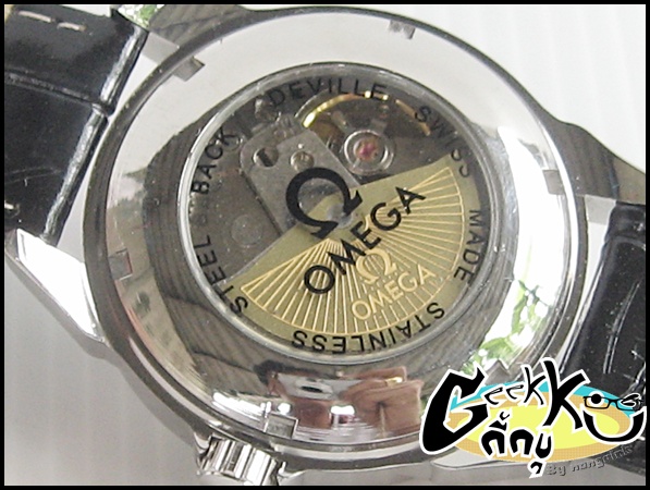 นาฬิกา ...OMEGA DE VILLE สายหนัง....(หน้าสีดำ)