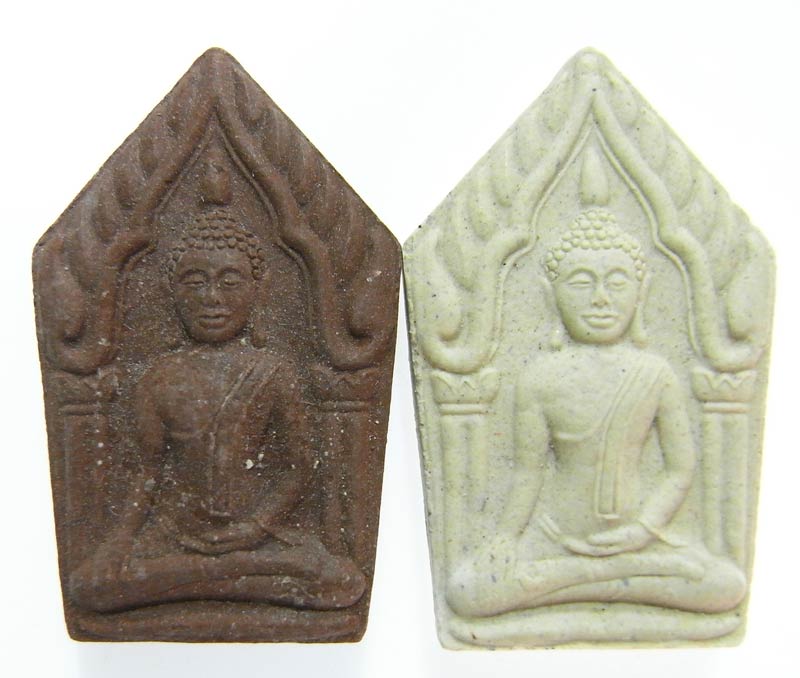 วัดใจเริ่มที่ 20 บาท ขุนแผน 2 องค์ 2 เนื้อ ปี 2552 หลวงพ่อตัด วัดชายนา +หลวงพ่อผล วัดหนองแขม
