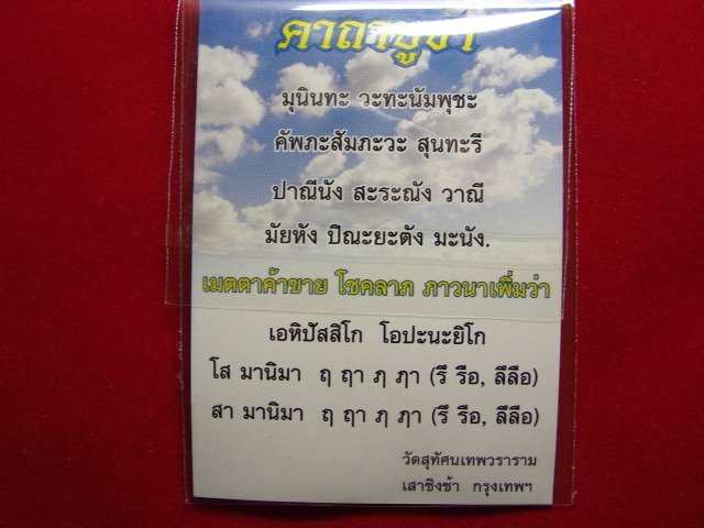 "จ่าสันต์" แดงเคาะเดียว/พระสุนทรีวาณี  เทพแห่งปัญญาบารมี  ความสำเร็จทั้งปวง วัดสุทัศเทพวราราม