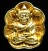 **พระอุปคุต นั่งบัว หลวงปู่คำพันธ์ เนื้อชุบทอง เคาะเดียวแดง**WV81