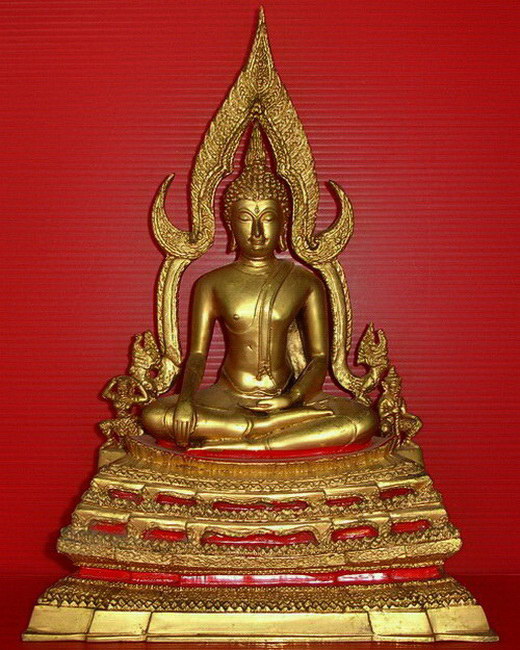 * พระพุทธชินราชบูชา กะไหล่ทอง ฐานสูง ซุ้มถอดได้ สวยมากค่ะ *