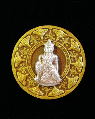 พระเสื้อเมือง-พระทรงเมือง เนื้อว่านยา หน้ากากเงิน