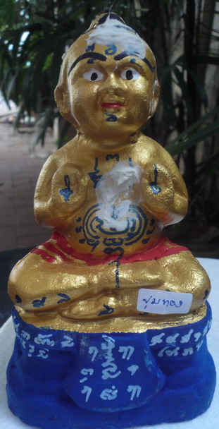 กุมารทอง รุ่นมหาเศรษฐีพิมพ์ใหญ่ สูง7นิ้ว !! ปี2554 !!!หลวงปู่แย้ม