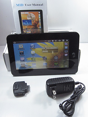 	Tablet PC Android pad 2.2 จอสัมผัสขนาด 7 นิ้ว เคาะเดียว 