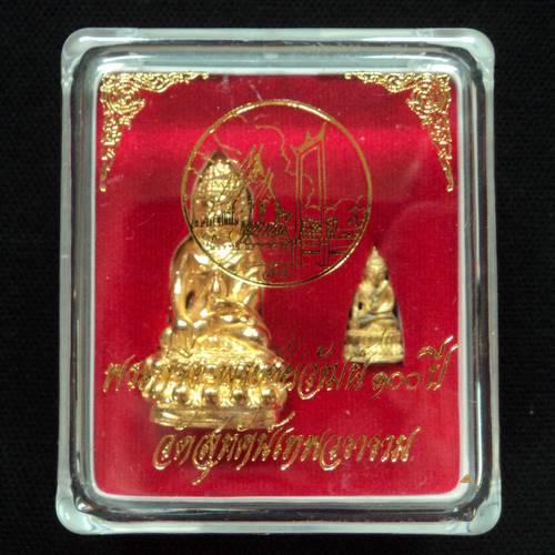 *เคาะเดียว* พระกริ่ง-พระชัยวัฒน์ 100ปี วัดสุทัศน์ เนื้อโละชุบทอง พร้อมกล่อง