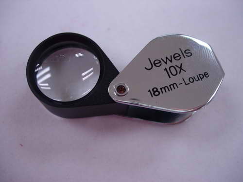 กล้องส่องพระ ส่องอัญมณี Jewels 10X 18mm-Loupe พร้อมซองหนัง สวยๆ 