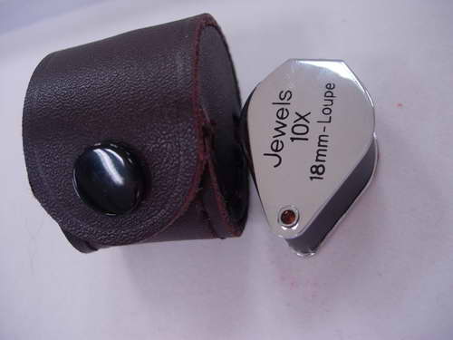 กล้องส่องพระ ส่องอัญมณี Jewels 10X 18mm-Loupe พร้อมซองหนัง สวยๆ 
