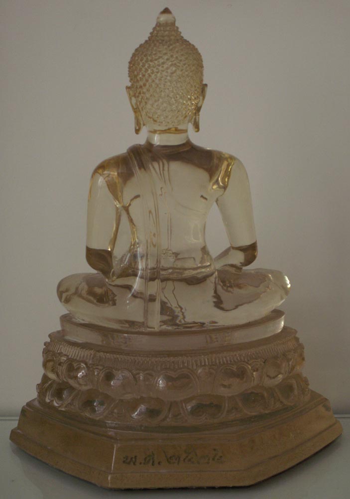 พระบูชาเนื้อเรซิ่น หน้าตัก 5 นิ้ว ศูนย์ศิษย์หลวงพ่อปานสร้าง ผ้าทิพย์ยันต์ดวงปริศนา วัดปากน้ำ ภาษีเจร