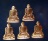 5 องค์ รูปเหมือนหลวงปู่แผ้ว ปั๊มพับเพียบ เนื้อทองแดง ที่ระลึกหล่อพระปฐมบรมศาสดาทองคำ วัดหนองพงนก