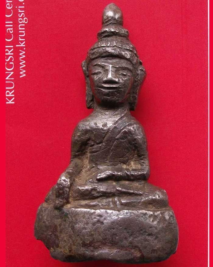 พระพุทธรูปเนื้อเงินเก่าโบราณ อายุหลายร้อยปี เนื้อจัดดูง่าย