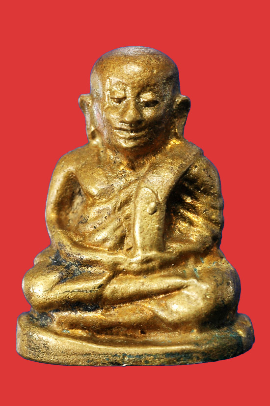 หลวงพ่อเงิน รุ่นช้างคู่ ปี พ.ศ.2526 พร้อมกรอบเงิน 