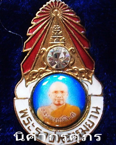 เข็มกลัดมงกุฎเพชร หลวงพ่อฤาษีลิงดำ รุ่นที่ ๒