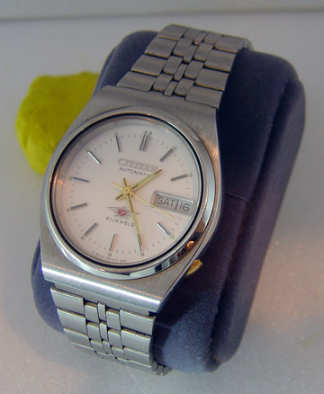 นาฬิกา CITIZEN ของแท้ 21 JEWEL (รุ่นที่ได้รับการยอมรับว่าแม่นยำ เที่ยงตรงมาก) ตัวเรือนสแตนเลสแท้ สภา