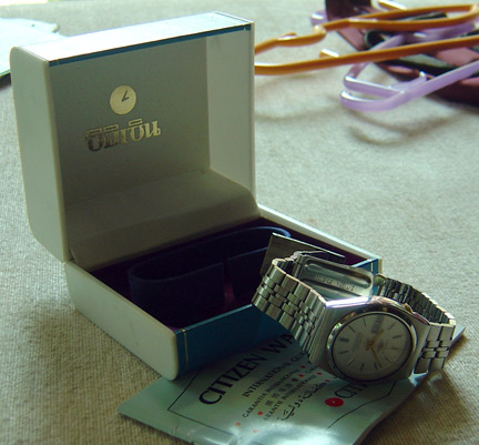 นาฬิกา CITIZEN ของแท้ 21 JEWEL (รุ่นที่ได้รับการยอมรับว่าแม่นยำ เที่ยงตรงมาก) ตัวเรือนสแตนเลสแท้ สภา