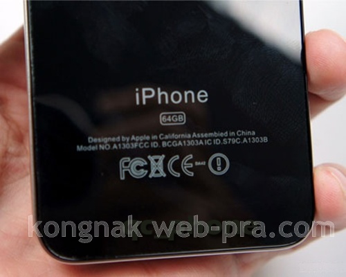 โทรศัพท์มือถือ  iPhone4 ทีวี 2 ซิม เล่นwifiได้ครับ(สีดำ)