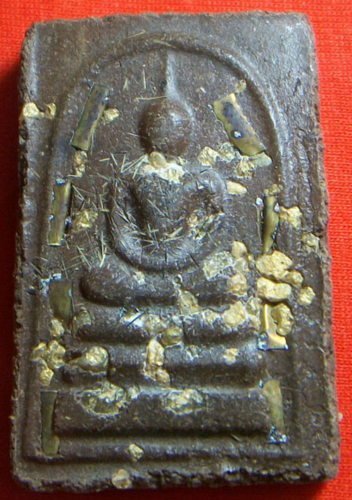 วัดใจ..สมเด็จฝั่งตะกรุดทอง 9 ดอก พระธาตุ หลังรูปเหมือน หลวงตามหาบัว วัดป่าบ้านตาด 2548