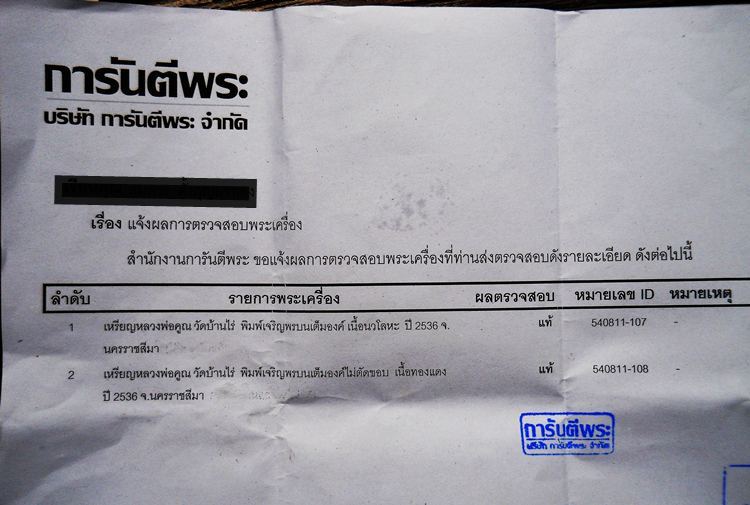 เจริญพร เต็มองค์ กรรมการ ๙๙๙๙๙๙๙๙๙ + นะ ๓ ตัว ห่วงตัน ไม่ตัดปีก เคาะเดียว