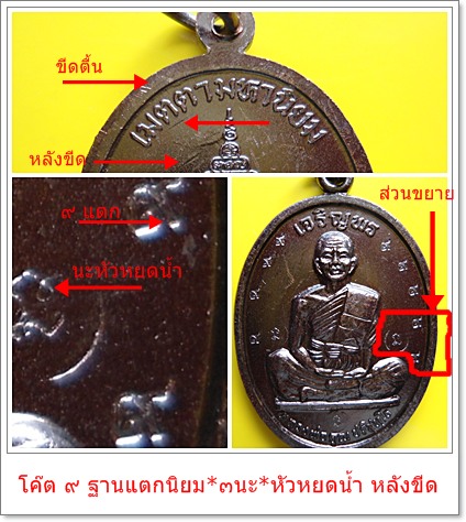 เจริญพรบน เต็มองค์ ทองแดง หลังขีด กรรมการ ตอกโค๊ต ๙ เก้าตัว ล.พ.คูณ วัดบ้านไร่ ปี 2536..เคาะเดียว3