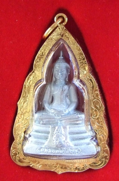 $$$ พระหลวงพ่อโสธร ลอยองค์ วัดโสธรวราราม ฉะเชิงเทรา รุ่นสร้างพระอุโบสถ กะหลั่ยเงิน เลี่ยมทองคำแท้