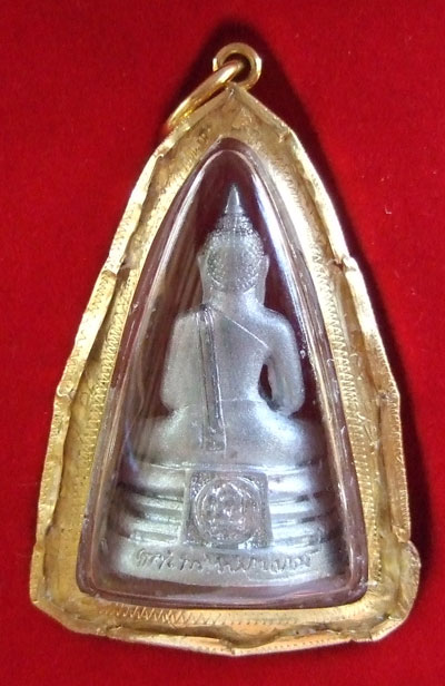 $$$ พระหลวงพ่อโสธร ลอยองค์ วัดโสธรวราราม ฉะเชิงเทรา รุ่นสร้างพระอุโบสถ กะหลั่ยเงิน เลี่ยมทองคำแท้