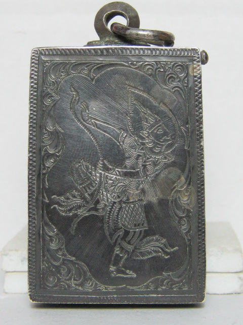 ตลับเงินลงยามือสอง สำหรับพระสมเด็จ