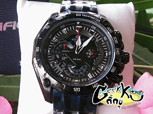 CASIO EDIFICE EF-550D BLACK DIAL เคาะเดียว